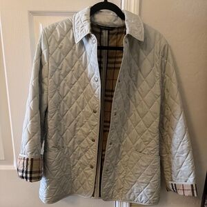 Burberry Quilted Lightweight Jacket - Light Mint Green (Small)